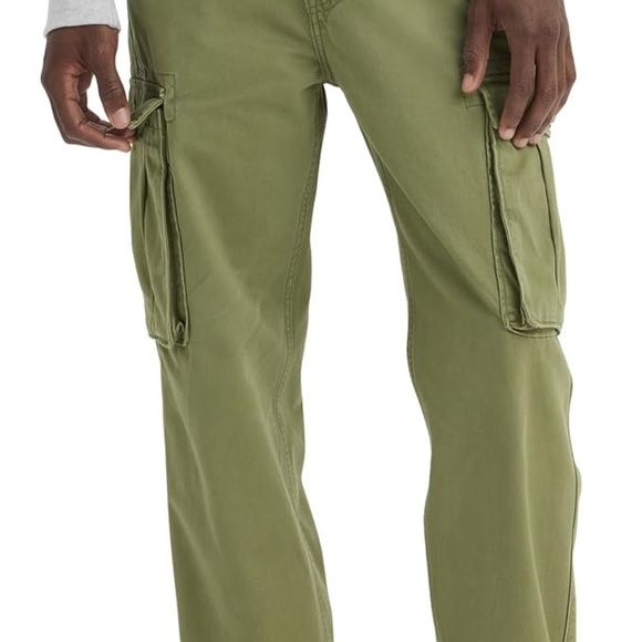 Levi’s Men’s Ace Cargo Relaxed Fit Twill Pant, Ivy Green, 34 X 30 - Picture 4 of 8